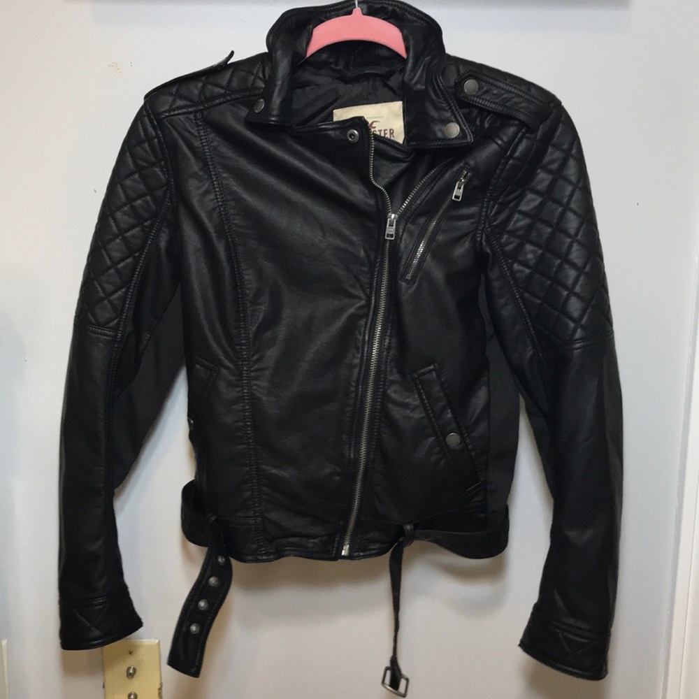 Hollister Leather Jacket - worn once
